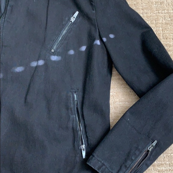 Black denim Zara jacket size M - Picture 3 of 5